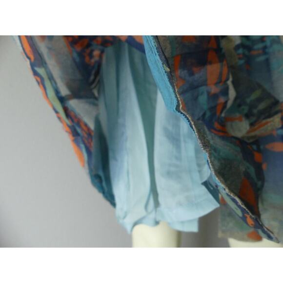 Vtg 1960s Albert Nipon Silk Fish Dress Lattimore Collab Button Front Sz 6 - Picture 4 of 13